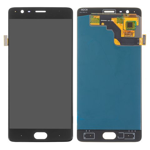 Дисплей для OnePlus 3 A3003, 3T A3010, чорний, без рамки, High Copy, OLED 