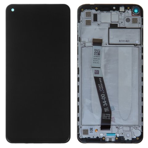 Дисплей для Xiaomi Redmi 10X 4G, Redmi Note 9, сірий, з рамкою, Original, M2003J15SC, M2003J15SG, M2003J15SS, #560003J15S00