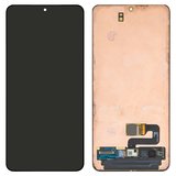 Дисплей для Samsung G991 Galaxy S21 5G, чорний, без рамки, Оригінал (переклеєне скло)