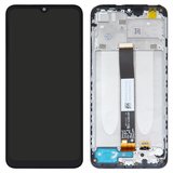 Дисплей для Xiaomi Redmi 9A, Redmi 9AT, Redmi 9C, чорний, з рамкою, Сopy, In-Cell, M2006C3LG, M2006C3LI, M2006C3LC, M2006C3MG, M2006C3MT