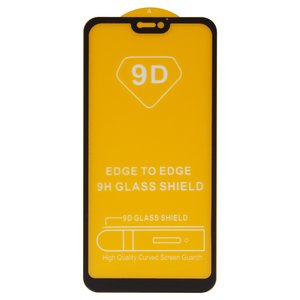 Защитное стекло для Huawei P20 Lite, совместимо с чехлом, Full Glue, без упаковки , черный