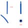 Термозбіжна трубка, 1 м, 3,2 мм, синя, з клеєм