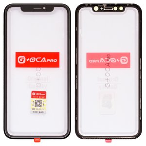 Стекло корпуса G+OCA PRO для iPhone XR, с рамкой, с OCA пленкой, черное