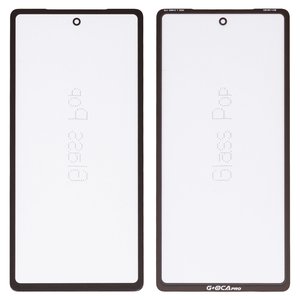 Стекло корпуса G+OCA PRO для Google Pixel 7a, с OCA пленкой, черное