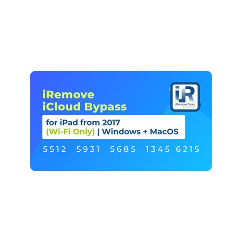 iRemove iCloud Bypass for iPad 2017 2019 Wifi Only  | Windows + MacOS