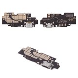 Шлейф для ZTE Blade A3 (2020), конектора зарядки, з мікрофоном, з компонентами, High Copy, плата зарядки