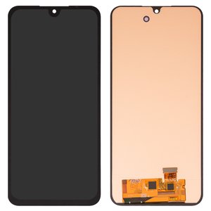 Дисплей для Samsung A165 Galaxy A16, A166 Galaxy A16 5G, A266 Galaxy A26, M166 Galaxy M16, чорний, без рамки, High Copy, з широким обідком, OLED 