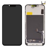 Дисплей для iPhone 16e, черный, с рамкой, Copy, (TFT), ZY, LTPS HD+