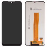 Дисплей для Samsung M127 Galaxy M12, чорний, без рамки, (Box) M127F_REV0.1