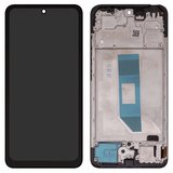Дисплей для Xiaomi Redmi Note 14 4G, черный, с рамкой, Сopy, (TFT), 161.5mm, 24117RN76E, EU version