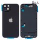 Корпус для iPhone 14, черный, с держателем SIM-карты, с боковыми кнопками, Original (PRC), EU Version, midnight