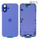 Корпус для iPhone 16 Plus, фиолетовый, с держателем SIM-карты, с боковыми кнопками, Original (PRC), EU Version, ultramarine