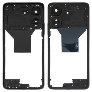 Средняя часть корпуса для Xiaomi Redmi 13C, черная