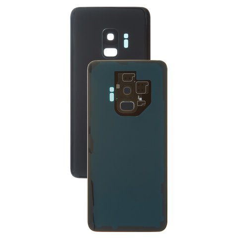 Housing Back Cover compatible with Samsung G960F Galaxy S9, black, with camera lens, full set, Original PRC , midnight black 