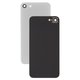 Housing Back Cover compatible with iPhone 8, (white, with camera lens, small hole)