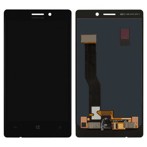 LCD compatible with Nokia 925 Lumia, black, without frame 