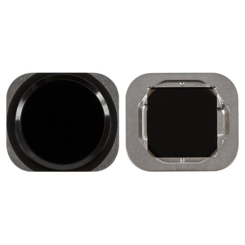 Plastic for HOME Button compatible with Apple iPhone 6, iPhone 6 Plus, iPhone 6S, iPhone 6S Plus, black 
