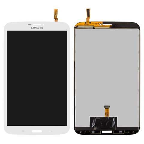 LCD compatible with Samsung T310 Galaxy Tab 3 8.0, T3100 Galaxy Tab 3, T311 Galaxy Tab 3 8.0 3G, T3110 Galaxy Tab 3, T315 Galaxy Tab 3 8.0 LTE, white, version 3G , without frame 