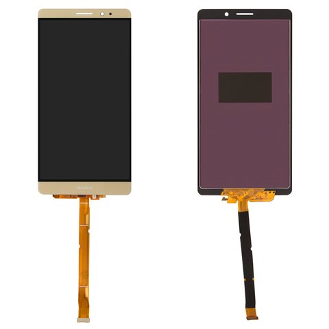 LCD compatible with Huawei Mate 8, golden, without frame, Original PRC , NXT L29A NXT L09 