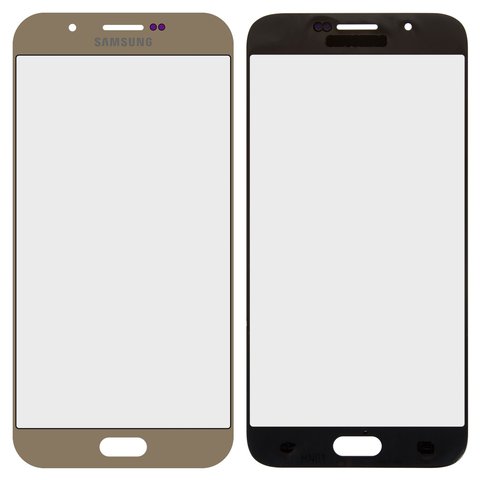Vidrio de carcasa puede usarse con Samsung A800F Dual Galaxy A8, dorado