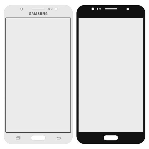 Housing Glass compatible with Samsung J710F Galaxy J7 2016 , J710FN Galaxy J7 2016 , J710H Galaxy J7 2016 , J710M Galaxy J7 2016 , white 