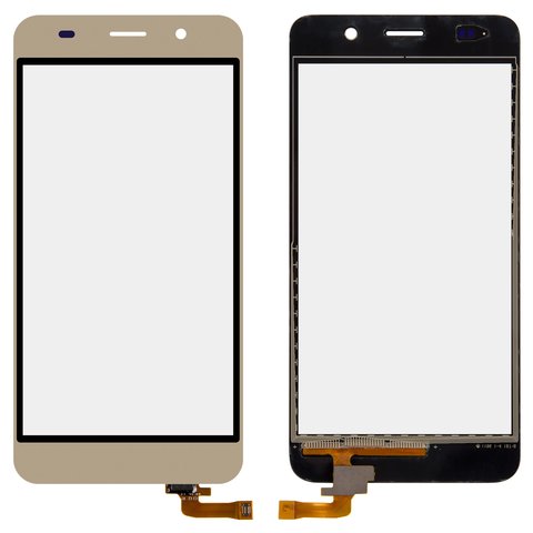 Touchscreen compatible with Huawei Honor 4A, Y6, golden 