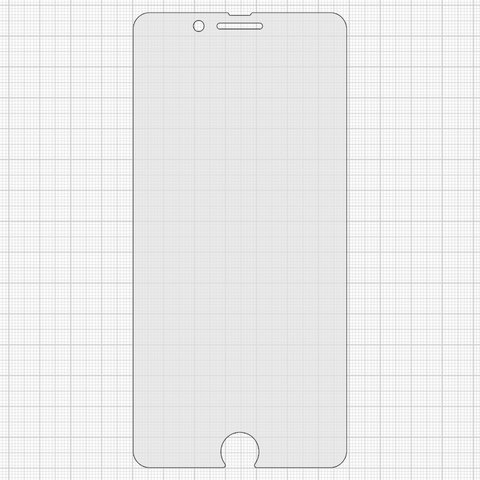 Vidrio de protección templado All Spares puede usarse con Apple iPhone 7 Plus, iPhone 8 Plus, 0,26 mm 9H, compatible con estuche, mate