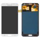 LCD compatible with Samsung J700 Galaxy J7, (white, without adjustment of light, without frame, Copy, (TFT))