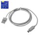 USB Cable Hoco U40A, (USB type-A, Lightning, 100 cm, 2 A, gray)