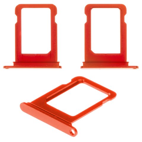 SIM Card Holder compatible with iPhone 12 mini, red, single SIM 
