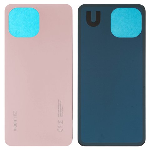 Задняя панель корпуса для Xiaomi Mi 11 Lite, Mi 11 Lite 5G, Mi 11 Lite 5G NE, розовая, High Copy, M2101K9AG, peach pink