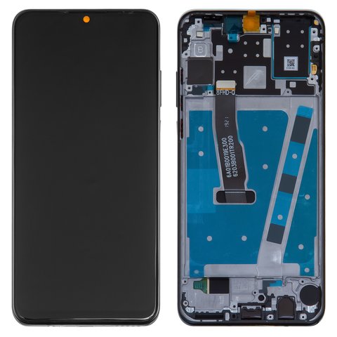 LCD compatible with Huawei P30 Lite, black, with frame, Original PRC  