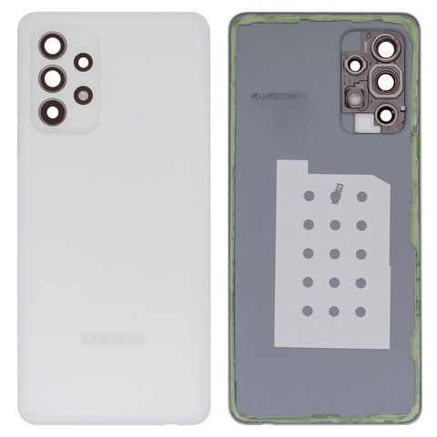 Housing Back Cover compatible with Samsung A526 Galaxy A52 5G, white, with camera lens 