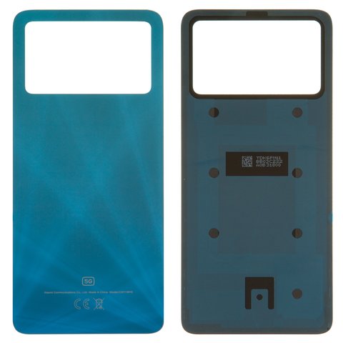 Panel trasero de carcasa puede usarse con Xiaomi Poco X4 Pro 5G, azul, laser blue