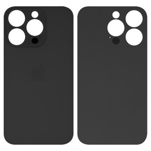 Housing Back Cover compatible with iPhone 14 Pro, black, no need to remove the camera glass, big hole 
