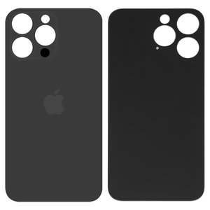 Housing Back Cover compatible with iPhone 14 Pro Max, black, no need to remove the camera glass, big hole 