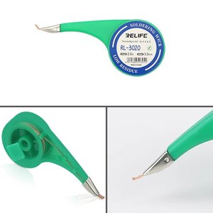 Malla para desoldar RELIFE RL 3020, Ancho  3.0 mm, L  2 m