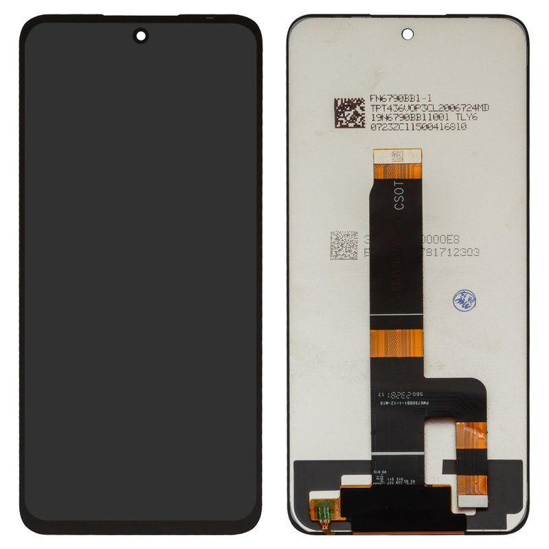 LCD compatible with Xiaomi Poco M6 Pro 5G, Redmi 12, (black, without ...
