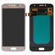 LCD compatible with Samsung J250 Galaxy J2 (2018), J250 Galaxy J2 Pro (2018), (golden, without frame, High Copy, with wide edge, (OLED))