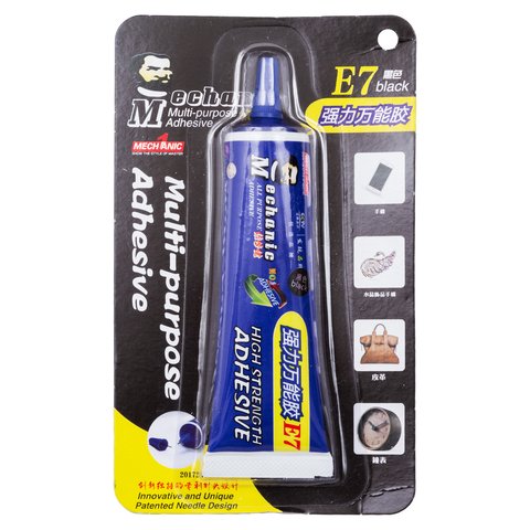 Sealant Glue Mechanic E7, universal, quick drying, 50 ml, black 