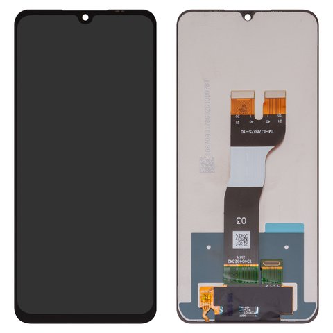 Дисплей для Samsung A057 Galaxy A05s, черный, без рамки, Оригинал переклеено стекло 