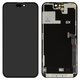 LCD compatible with iPhone 14 Pro Max, (black, with frame, HC, without IC, (OLED), GX OEM hard)