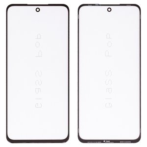 Housing Glass G+OCA PRO compatible with Realme 11 5G, C55; Oppo A58 4G, A98 5G, with OCA film, black 
