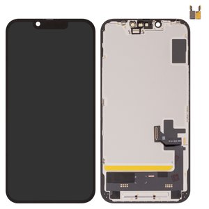 Pantalla LCD puede usarse con iPhone 16e, negro, con marco, HC, OLED , DD OLED soft