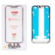 Touchscreen G+OCA PRO compatible with iPhone 13, (with OCA film, with frame, black, without microcircuit)