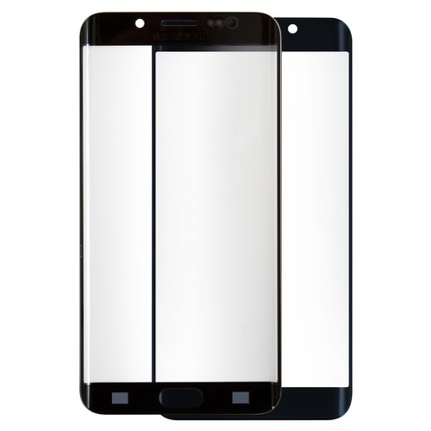 Housing Glass compatible with Samsung G928 Galaxy S6 EDGE Plus, dark blue 