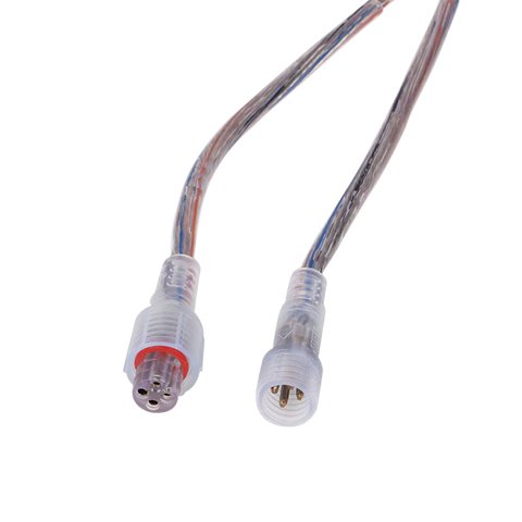 Соединительный 4 контактный кабель питания для светодиодных лент, male+female разъем IP65 