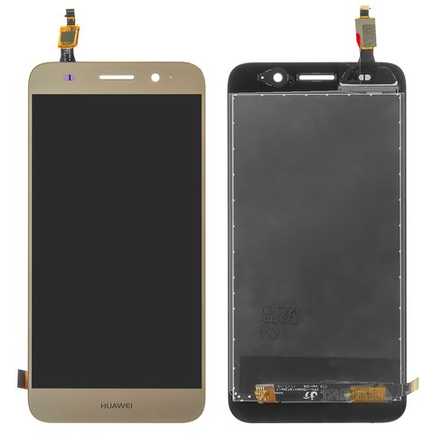 LCD compatible with Huawei Y3 2017 , Y5 lite 2017 , golden, without frame, Original PRC , CRO L22 CRO L02 CRO U00 
