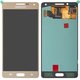 LCD compatible with Samsung A500 Galaxy A5, (golden, without frame, original (change glass) )