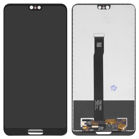 LCD compatible with Huawei P20, black, without frame, High Copy, EML L29 EML L09 
